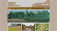 Desktop Screenshot of kirklandsfenceandgarden.com